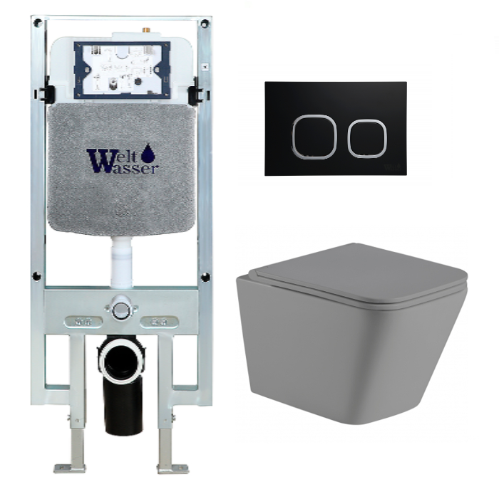 Комплект Weltwasser AMBERG 497 ST + GELBACH 004 MT-GR + AMBERG RD-BL  10000006695 - 0