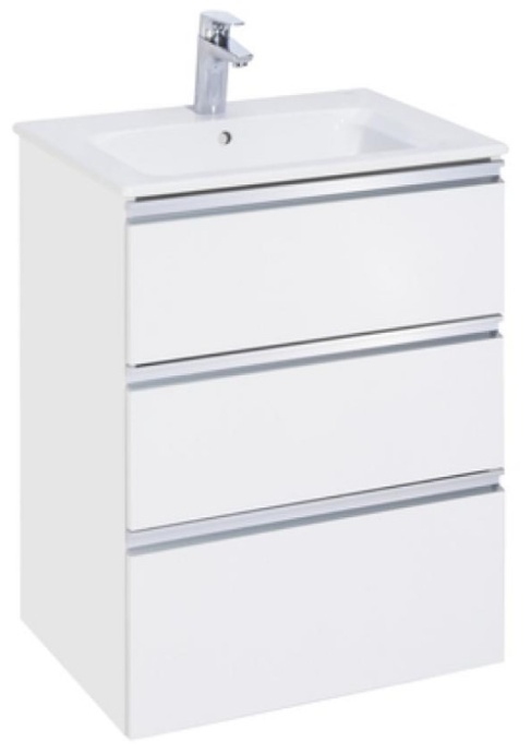 THE GAP Модуль д/раковины 600 мм, 3 ящика, белый глянец 857552806 - 0