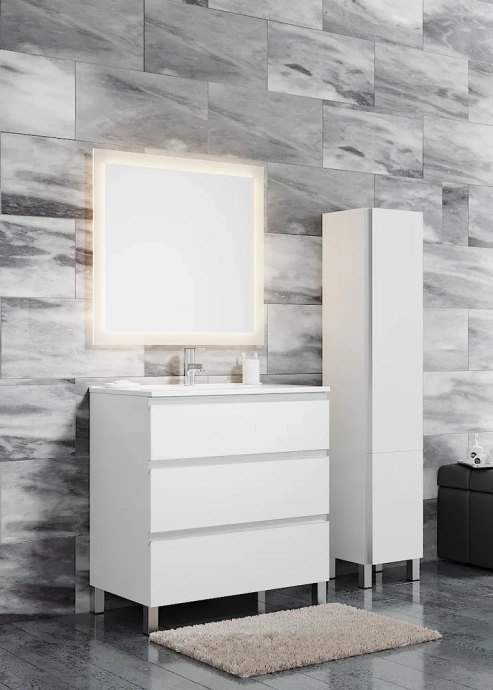 Тумба под раковину Sanvit Авеню-3 90 белый глянец kavenu3090w - 1