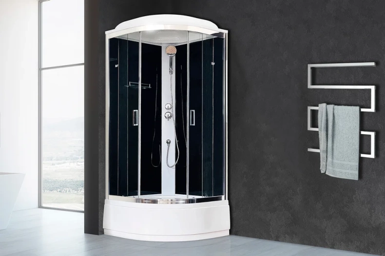 Душевая кабина Royal Bath CK 90x90 профиль хром стекло прозрачное RB90CK5-BT-CH - 1