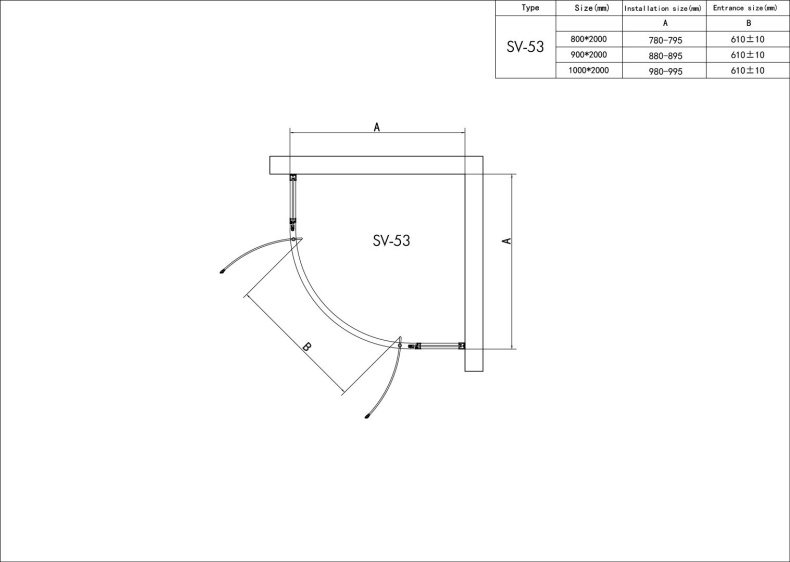 Душевой уголок RGW Stilvoll 06325300-11 100x100x200 профиль хром - 8