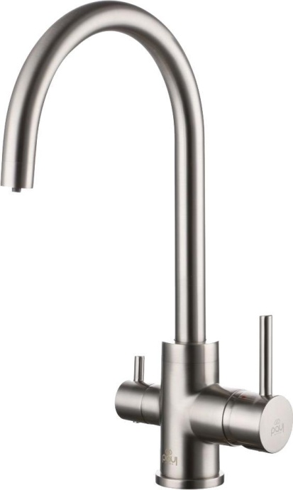 Смеситель для кухни Paulmark Essen сталь Es213211-NI - 0