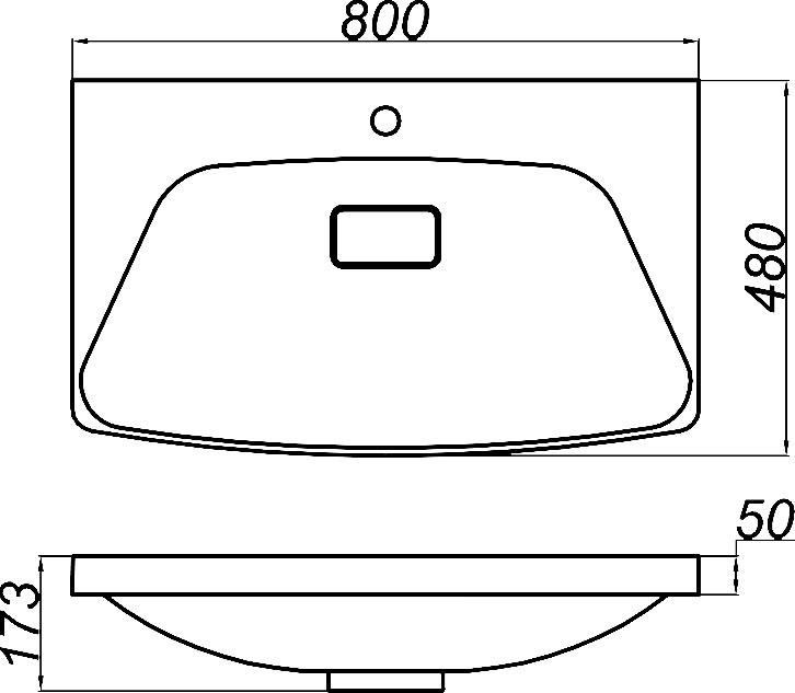 Тумба с раковиной Aqwella 5 stars Neringa 80 белый - 9