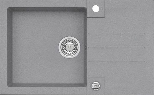 Мойка ALVEUS GRANITAL ROCK 130 CONCRETE-G81 780x480x180; 1x в комп.с сифоном 1105296, 1122745 - 0