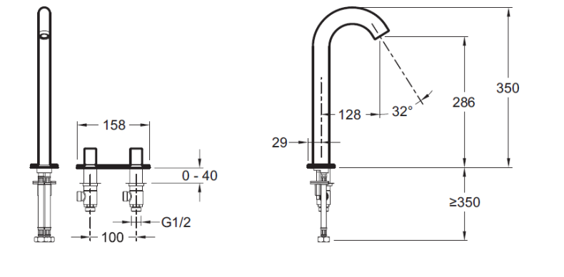 Смеситель для раковины Jacob Delafon Talan хром  E10094RU-CP - 1