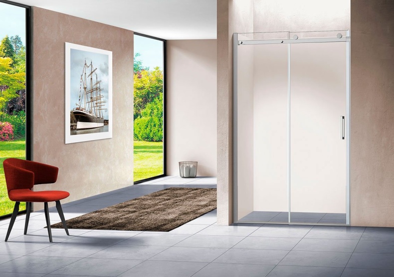 Душевая дверь в нишу Vincea Como VPS-1C140CL 140 см, хром, стекло прозрачное - 1