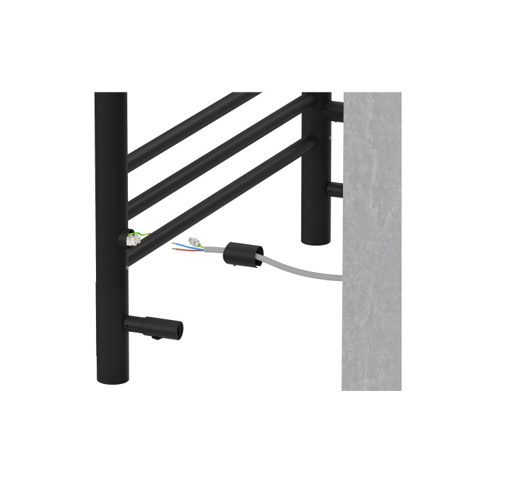 Полотенцесушитель электрический Aquatek Бетта П7 500х700, quick touch, черный муар AQ EL KRC0770BL - 5