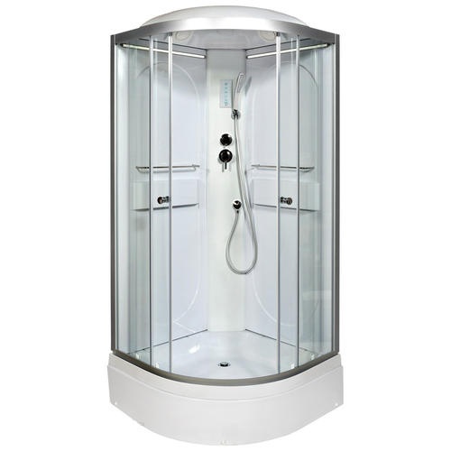 Душевая кабина Deto L 100х100 с подсветкой, хром  L510LED - 0