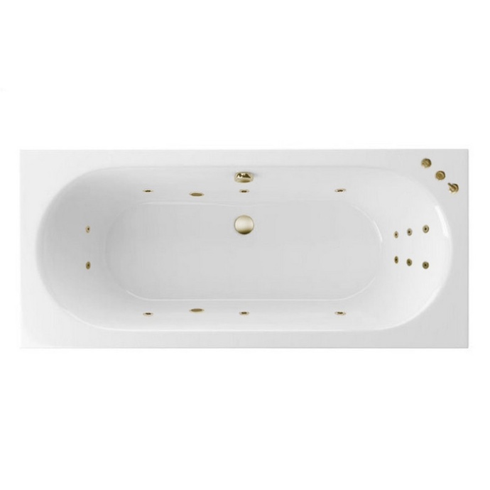 Ванна акриловая Excellent Oceana Smart 170х75 с гидромассажем белый - бронза WAEX.OCE17.SMART.BR - 0