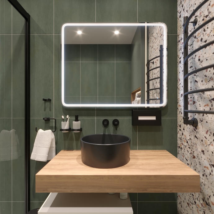 Зеркало DIWO Коломна 100 с подсветкой ЗЛП122 - 3