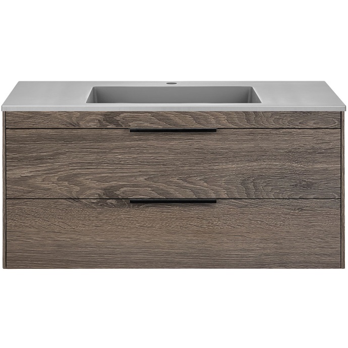 Тумба под раковину Vincea Chiara 100 темное дерево VMC-2C2100RO - 2