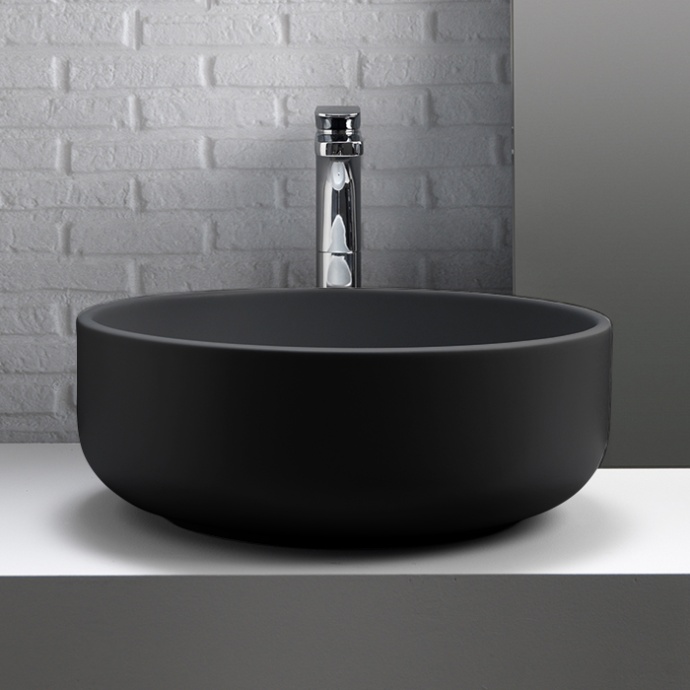 Раковина Kerasan Ciotola 430231 46 см, черная матовая - 1