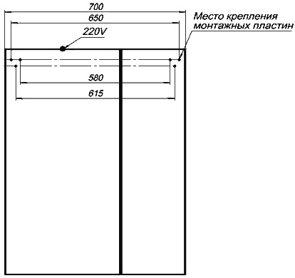 Зеркало-шкаф Aquanet Йорк 70 орех 203952 - 7