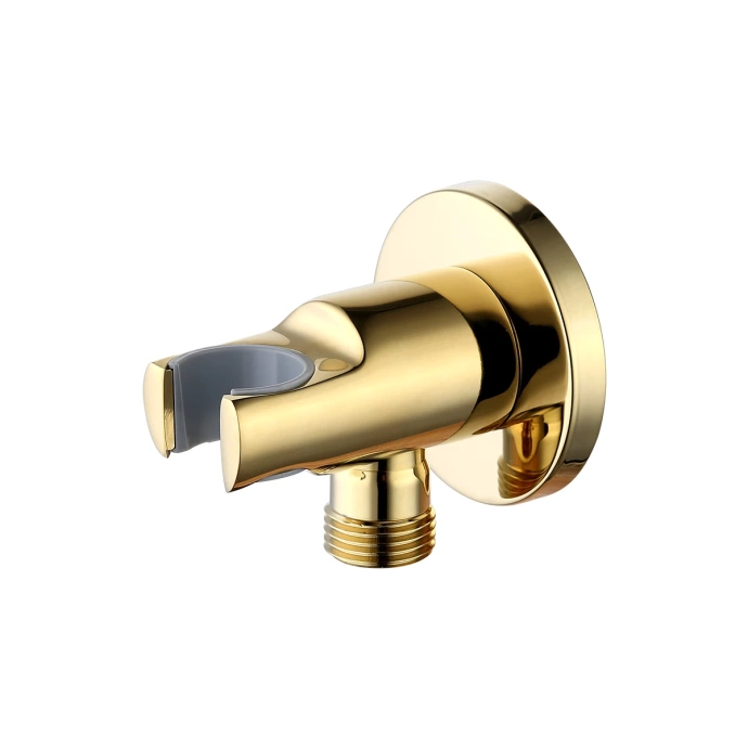 Подключение для душевого шланга с креплением для лейки Lemark LM4785G для LM4719G, золото - 0