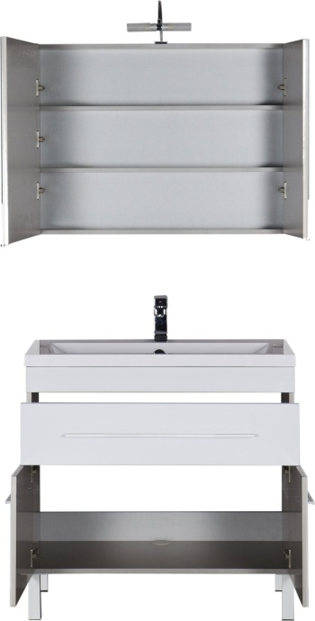 Зеркало-шкаф Aquanet Верона 90 белый 172339 - 28