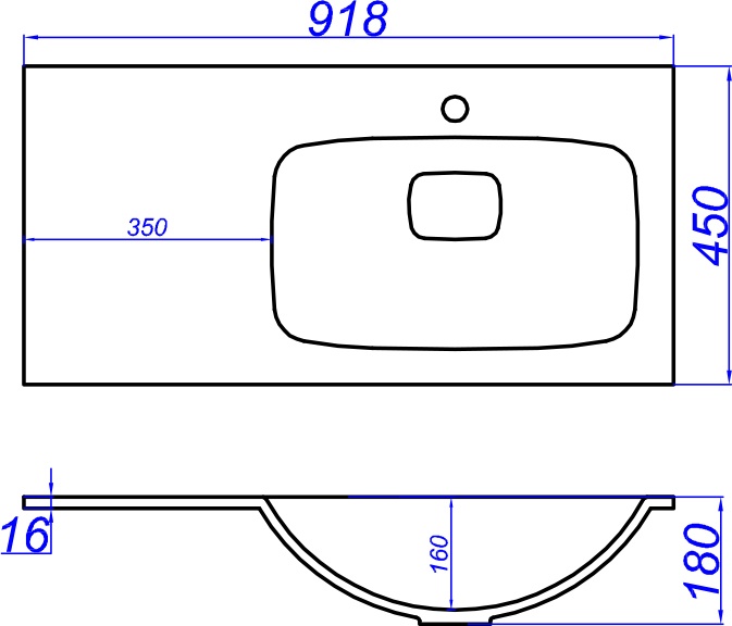 Тумба с раковиной Aqwella 5 stars Miami 90 R - 7