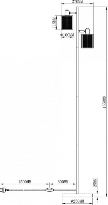 Торшер Moderli Suspent V3061-2F - 3