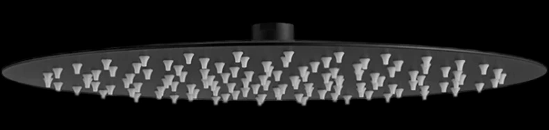 Верхний душ Berges Ventas черный матовый 074004 - 0
