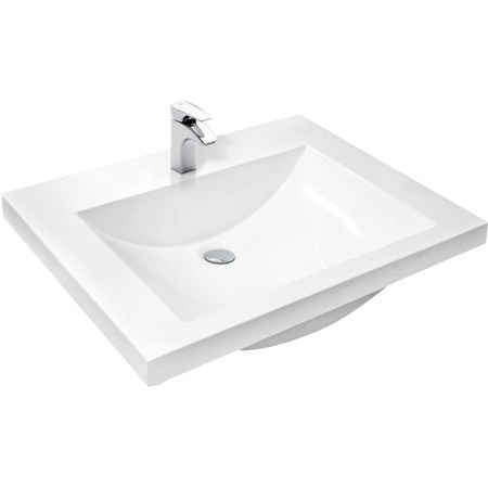 Тумба с раковиной Misty Галвер 60 белая глянцевая УТ000012974 - 2