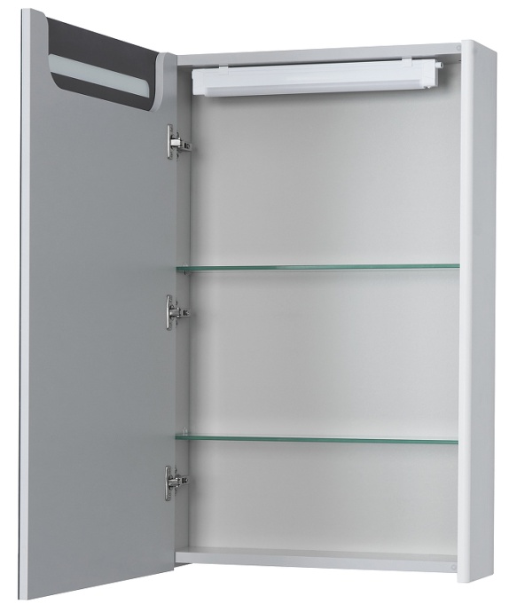 Зеркало-шкаф Aquaton Сильва 50 с подсветкой светлое дерево 1A215502SIW7L - 1