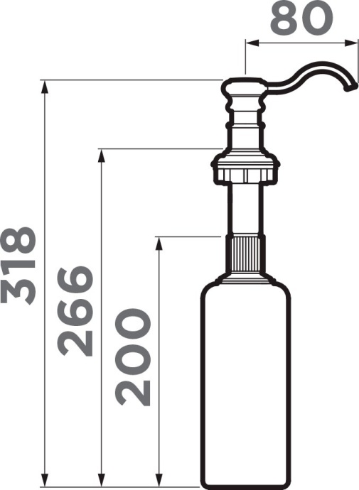 Дозатор Omoikiri 4995034 карамель - 1