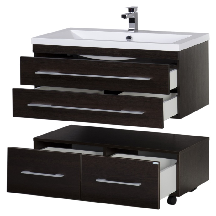 Тумба Aquanet Нота 100 подкатная венге 00170750 - 8