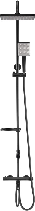 Душевой комплект Swedbe Hermes черный матовый  5115B - 1