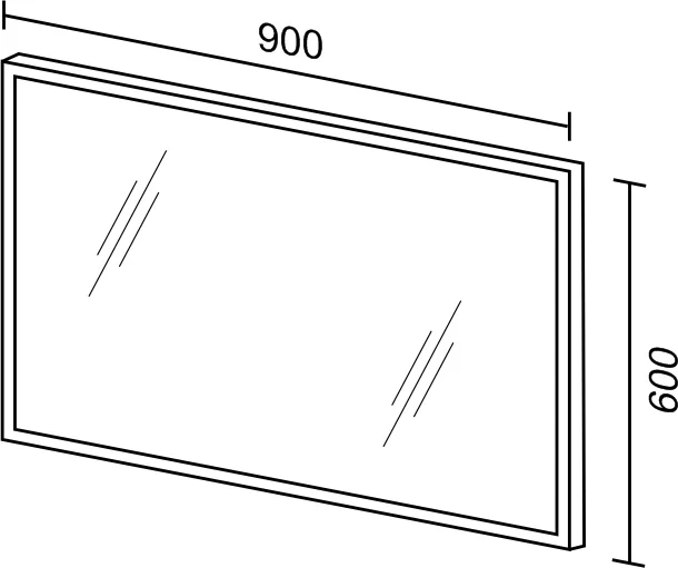 Зеркало Sanvit Сильвер 90 хром матовый zsilver90 - 3