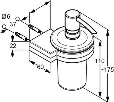Дозатор для жидкого мыла Kludi   4897605 - 3