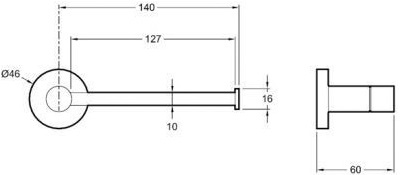 Держатель туалетной бумаги Jacob Delafon Eo E77824-CP - 1