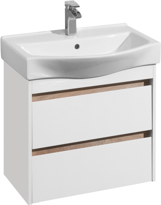 Тумба под раковину Aquaton Нортон 65 белый глянец 1A248801NT010 - 1