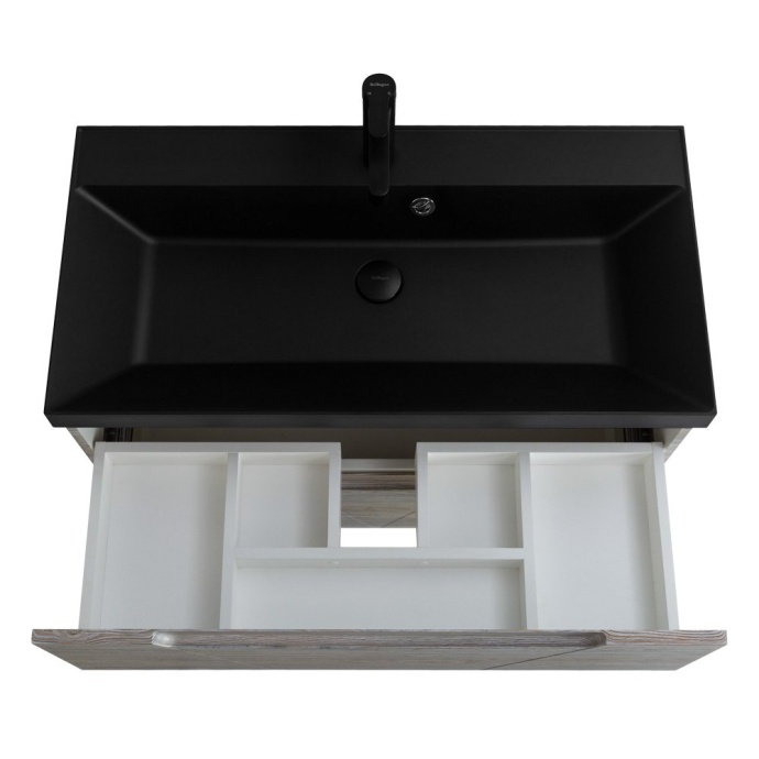 Тумба с раковиной BelBagno Vittoria 100 серый - коричневый - 7