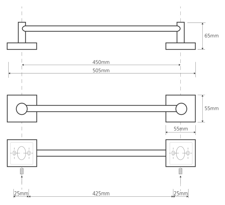 Полотенцедержатель Bemeta Beta  132104022 - 1