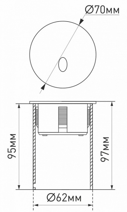 Уличный светодиодный светильник Arlight LT-Gap-R70-3W Warm3000 031166 - 5