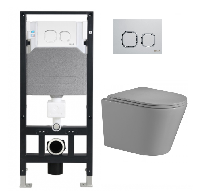 Комплект Weltwasser AMBERG 506 + SALZBACH 004 MT-GR + AMBERG RD-WT  10000006850 - 0