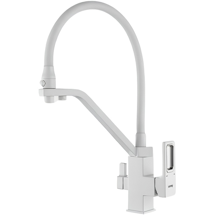 Смеситель для кухни Gappo белый матовый G4317-8 - 0