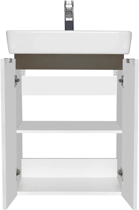 Тумба с раковиной Aquaton Скай 55 белый 1A2381K1SY010 - 2