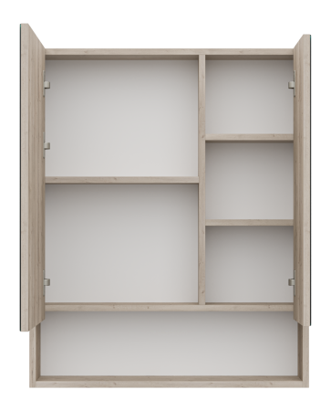 Зеркало-шкаф Misty Мускат 70 светлое дерево П-Мус04070-01 - 1