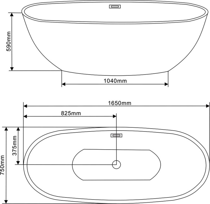 Акриловая ванна Vincea VBT-509 белая - 3