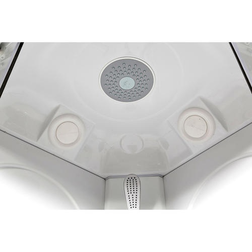 Душевая кабина Deto L 120х80 с подсветкой, хром  L520RLED - 2