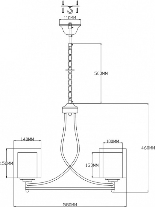 Подвесная люстра Moderli Maximilian V2522-5P - 1