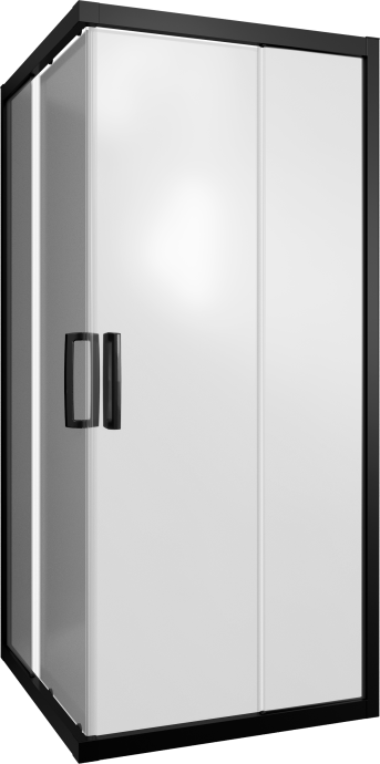 Душевой уголок STWORKI Дублин DE019SC9595200 95x95 см профиль черный матовый, стекло матовое 3GW107TTKK000 - 4