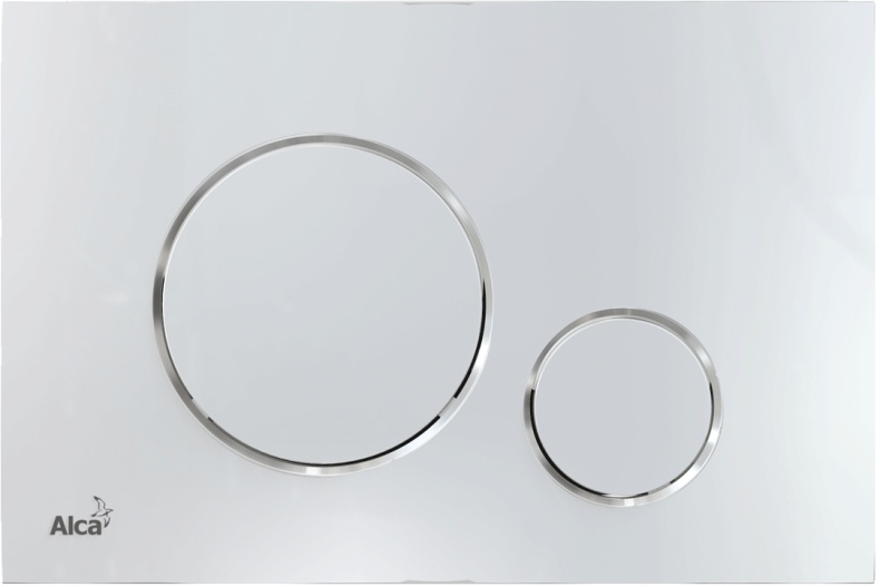 Кнопка смыва AlcaPlast THIN M671 хром глянцевый - 0