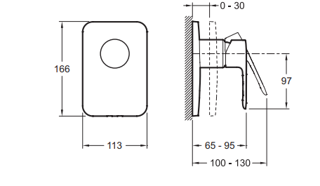 Смеситель Jacob Delafon July E98702-CP для душа - 1