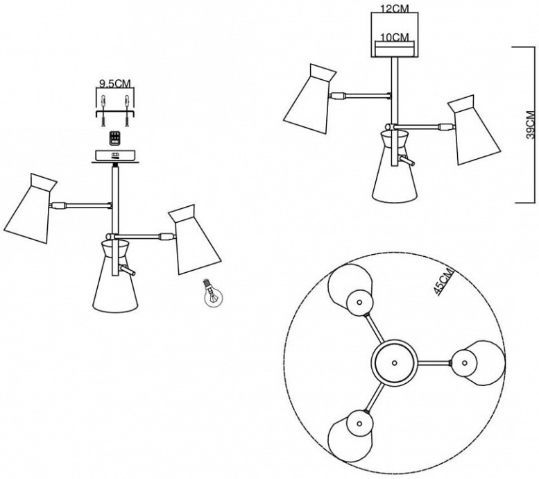 Потолочная люстра EVOLUCE Alfeo SLE1252-502-03 - 3