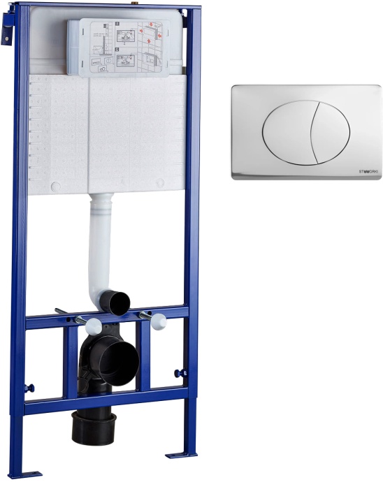 Система инсталляции для унитазов STWORKI 510162 с кнопкой смыва 230823 хром матовый 559915 - 9