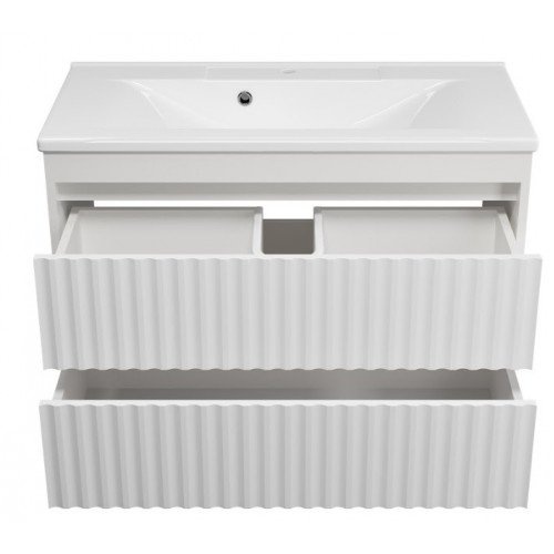 Тумба под раковину Brevita Balaton 90 белый  BAL-06090-01-01П2Я - 1