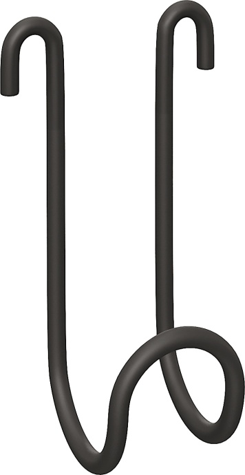 Крючок DIWO Смоленск П16540 одинарный, черный муар - 0