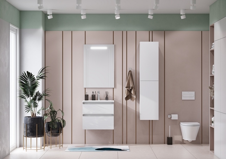 THE GAP Шкаф-колонна, белый глянец 857554806 - 3