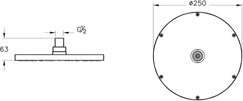 Душевой комплект VitrA Origin хром A49266EXP - 7